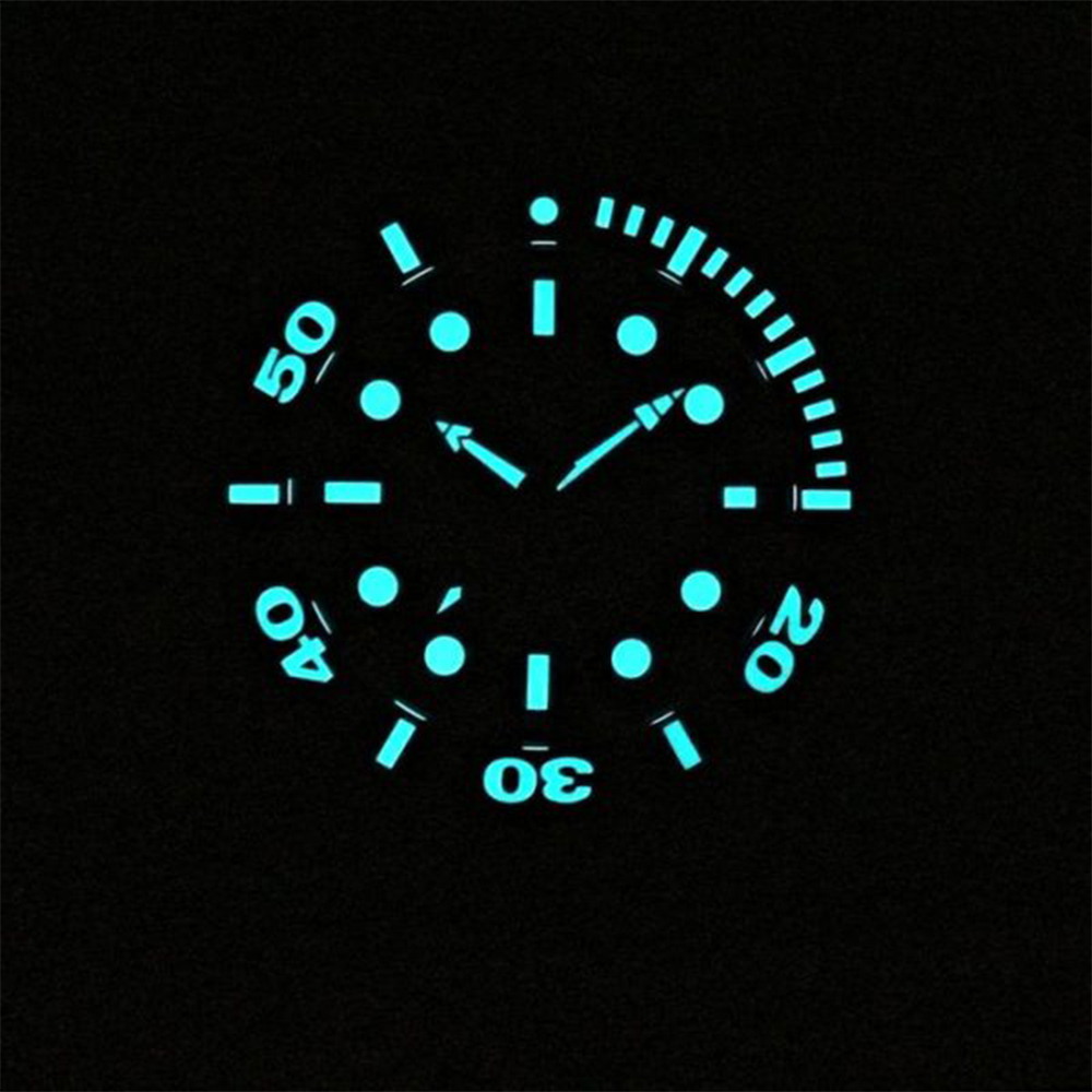 Marc & Sons Professional Automatic Diver Men's Watch 46mm Black Bezel/Blue-Gray Dial MSD-028-20S